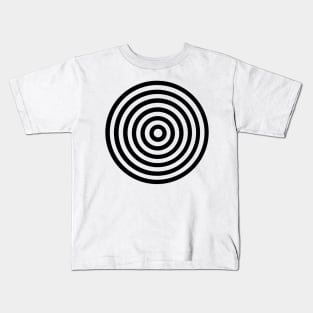 Black Transparent Circles Kids T-Shirt